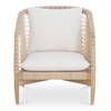 Kuna Outdoor Lounge Chair White, Outdoor Chair by Moe's Home, 2'3.5" width x 2'8" height x 2'6" depth thumbnail 1