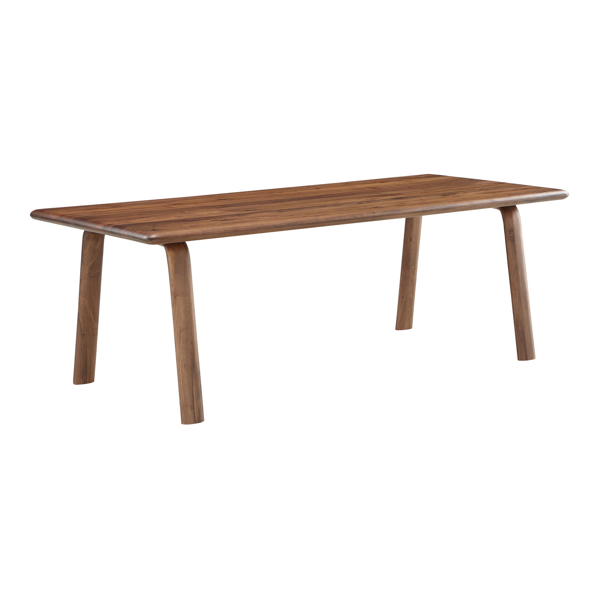 Malibu Dining Table Walnut, by Moe's Home, 88" width x 30" height x 38" depth View 2