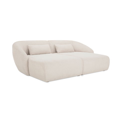 Amelia Double Chaise Modular Sectional Warm White