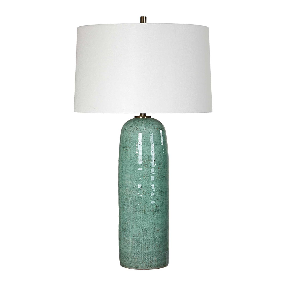Andale Crackled Teal Table Lamp, by Uttermost, 17" width x 30.25" height x 17" depth View 5