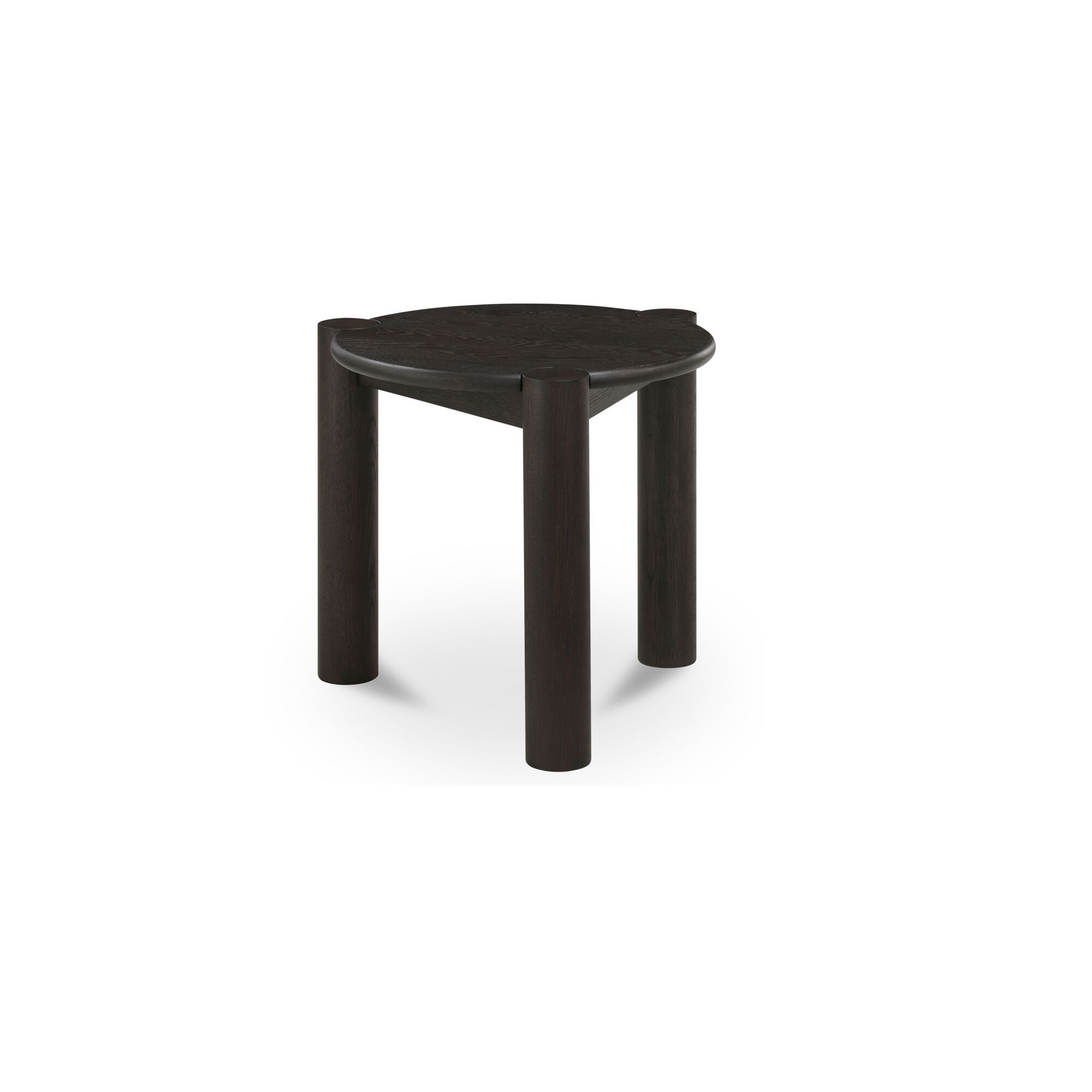 Jack Side Table Brushed Dark Brown, Side & End Table by Moe's Home, 22" width x 22" height x 22" depth View 2