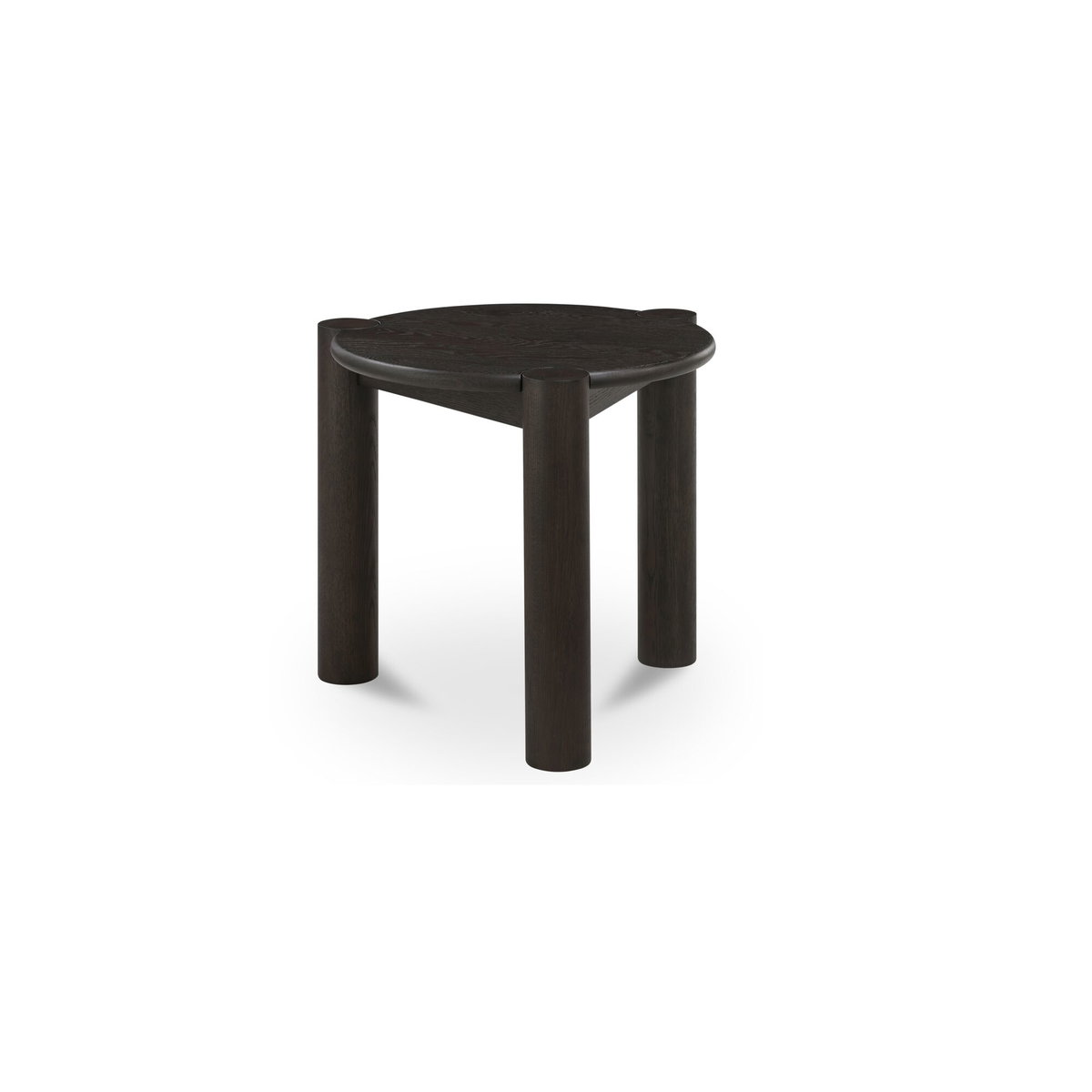 Jack Side Table Brushed Dark Brown, Side & End Table by Moe's Home, 22" width x 22" height x 22" depth View 2