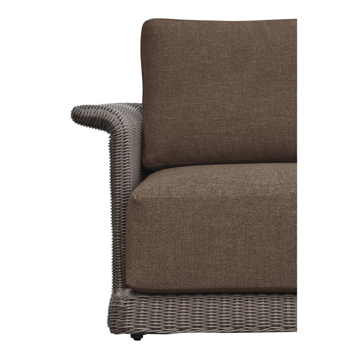 Meredith Outdoor Accent Chair Brown, Outdoor Chair by Moe's Home, 3'3.37" width x 2'6" height x 3'2.43" depth View 5