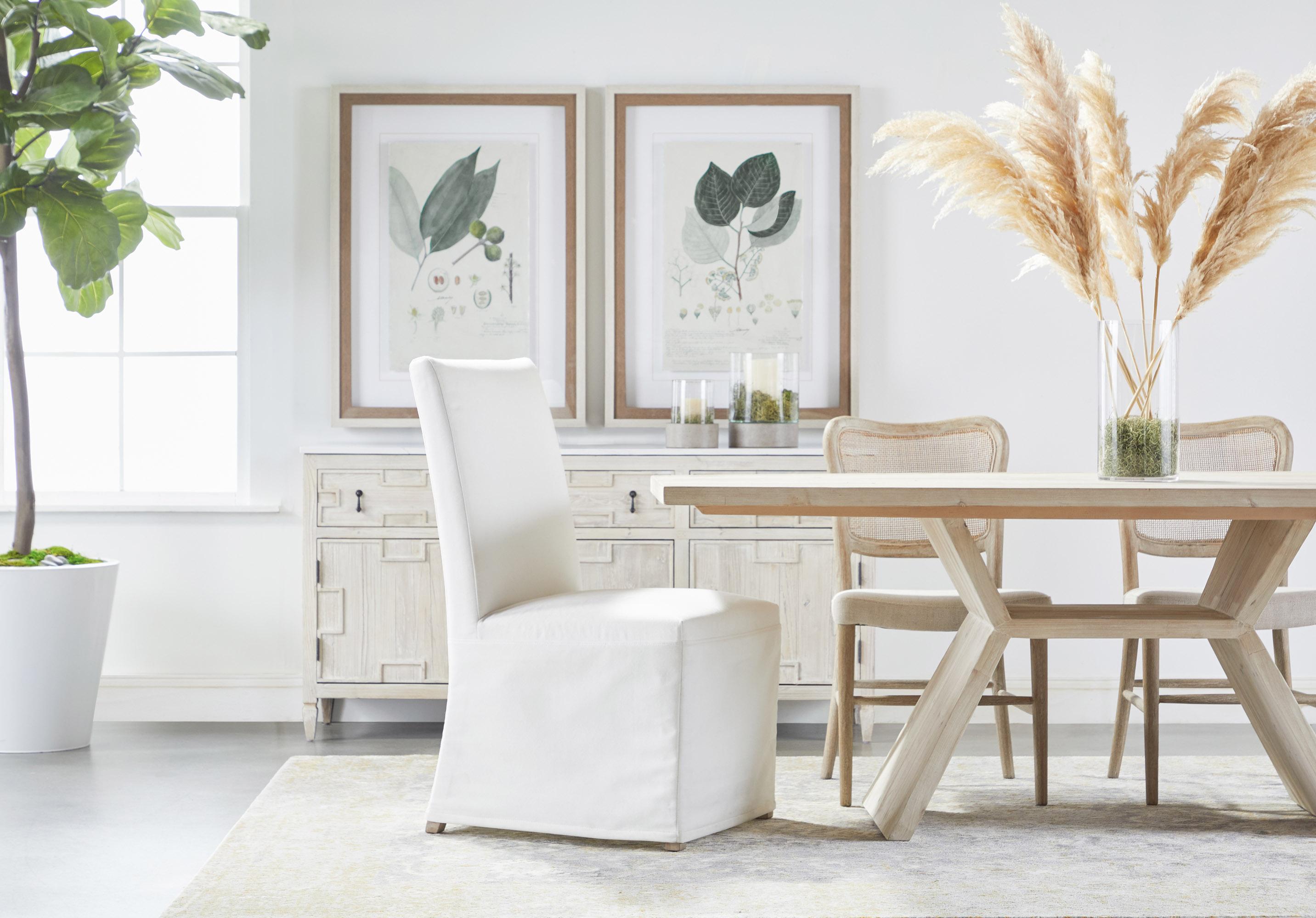 Levi Slipcover Dining Chair, Set of 2, by Essentials for Living, 22" width x 40.5" height x 26" depth View 15