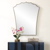 Monarch Scalloped Arched Vanity Mirror, by Uttermost, 2' width x 2'6.5" height x 1" depth thumbnail 2