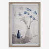 Blue Flowers In Vase Framed Print thumbnail 0