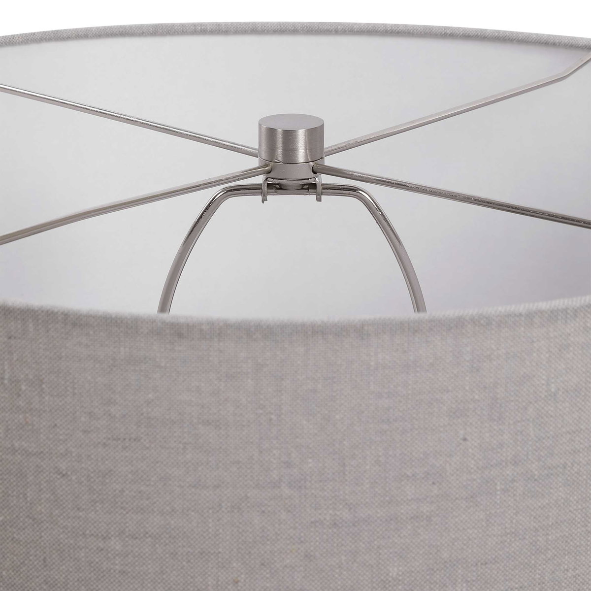Pikes Stone-Ivory Table Lamp, by Uttermost, 17" width x 26" height x 17" depth View 8