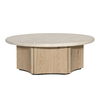 Oja Coffee Table Natural, by Dovetail, 43.25" width x 15.75" height x 43.25" diameter x 43.25" depth thumbnail 2