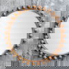 Cyra Wood Beaded Round Mirror thumbnail 4