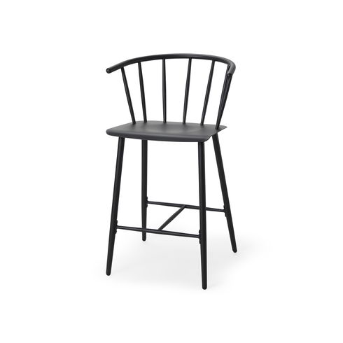 Colin Black Metal Counter Stool