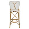 Clemente Bar Stool in Natural/White, Counter & Bar Stool by Woven, 18.5" width x 45.5" height x 19.5" depth thumbnail 2