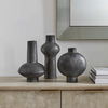 Charcoal Bloom Indoor-Outdoor Vases Set/3, Decorative by Uttermost, 7.5" width x 11" height x 7.5" depth thumbnail 3