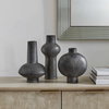 Charcoal Bloom Indoor-Outdoor Vases Set/3, by Uttermost, 7.5" width x 11" height x 7.5" depth thumbnail 3
