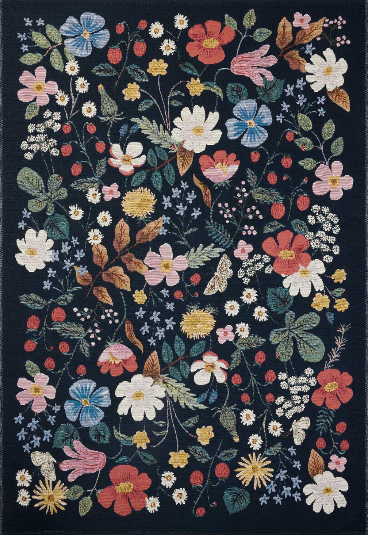 Rifle Paper Co. x Loloi Perennial Rug, 2'5" length x 3'11" width View 1