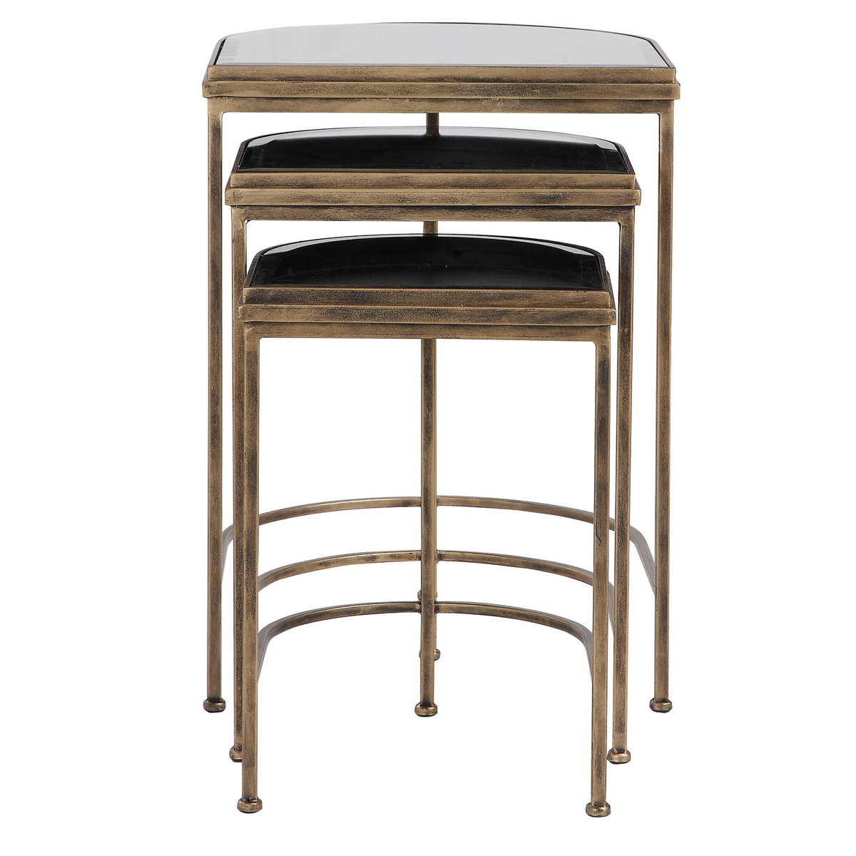 India Nesting Tables Set/3, Side & End Table by Uttermost, 19" width x 24" height x 17.75" depth View 6