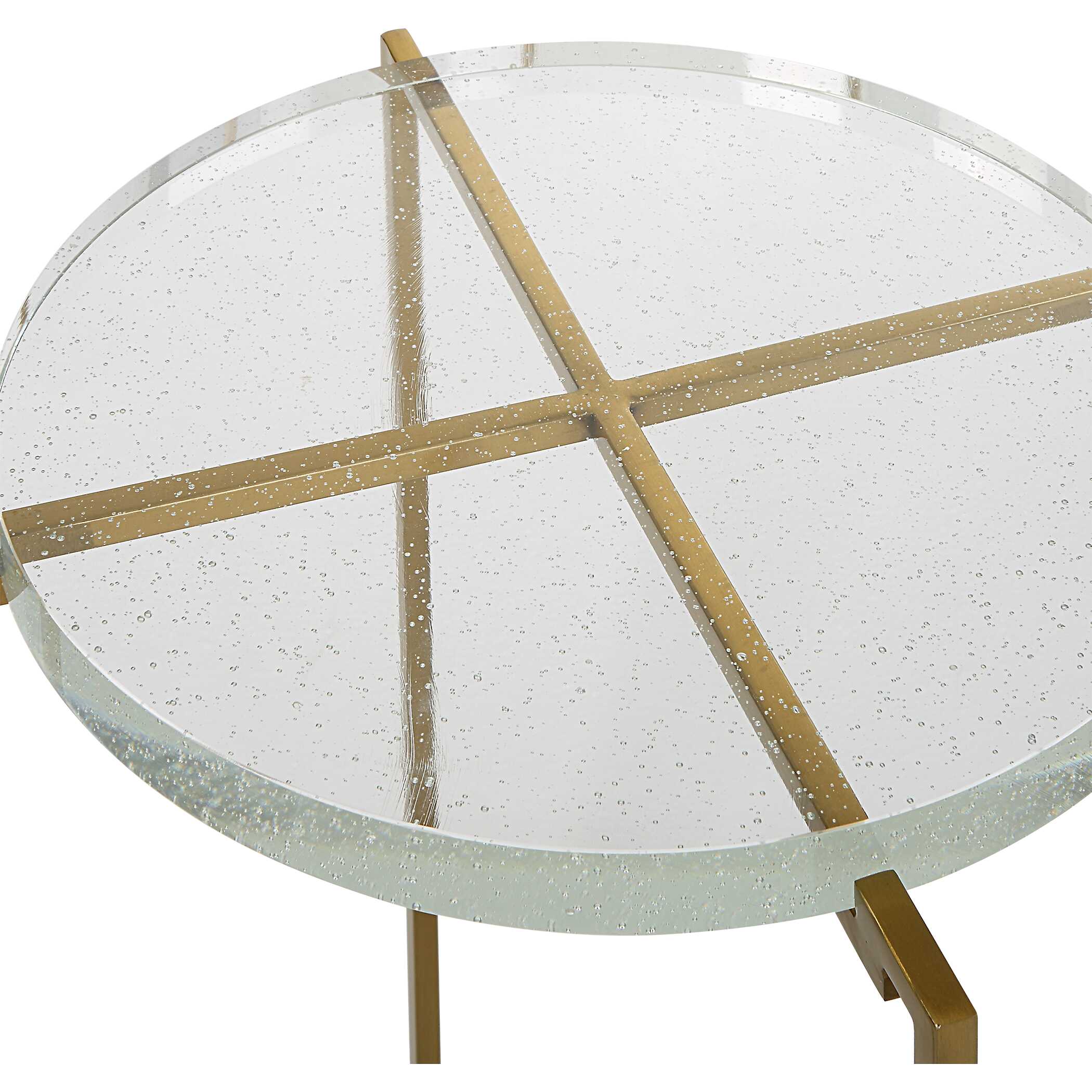 Star-crossed Glass Accent Table, Furniture by Uttermost, 15.62" width x 24.25" height x 15.62" depth View 7