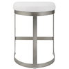 Ivanna Backless Silver Counter Stool, Counter & Bar Stool by Uttermost, 18" width x 26" height x 14.5" depth thumbnail 7