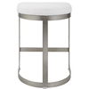 Ivanna Backless Silver Counter Stool, Furniture by Uttermost, 18" width x 26" height x 14.5" depth thumbnail 7