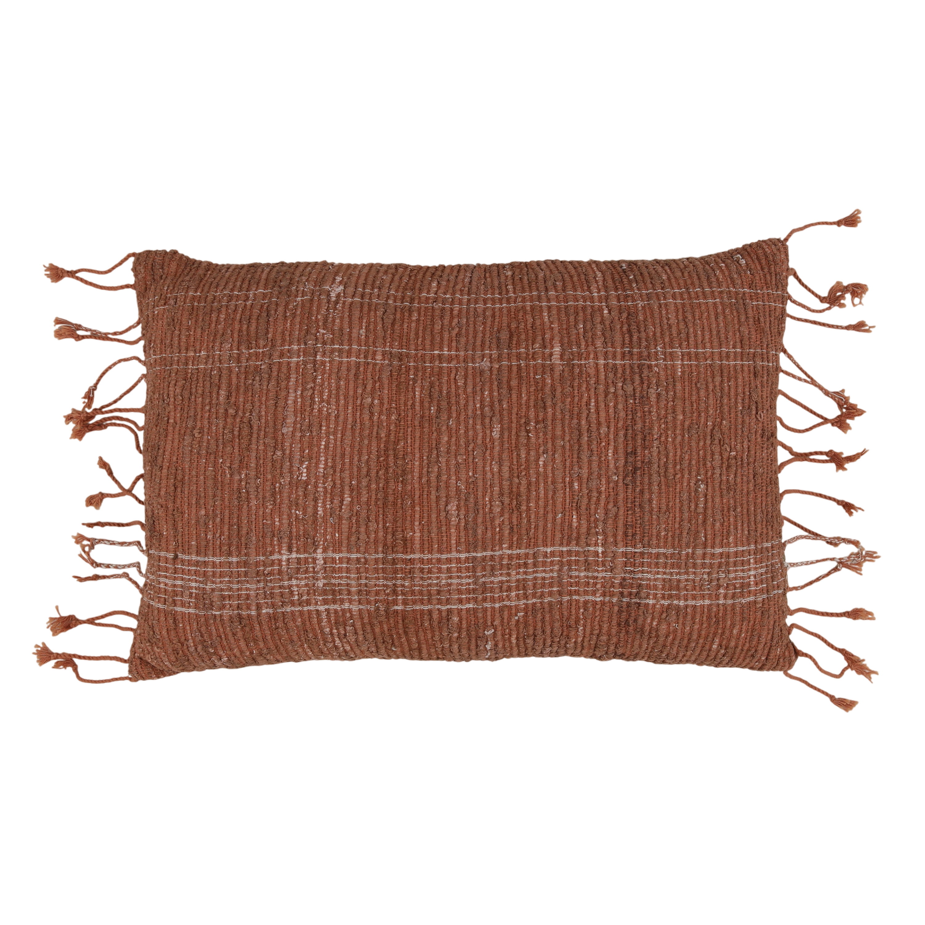 Amandine Pillow Rust, Decorative Pillow by Dovetail, 24" width x 16" height x 8" depth View 1