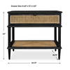 Coast Black Rattan Side Table, Side & End Table by Uttermost, 25.75" width x 23" height x 18.75" depth thumbnail 3