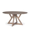 Jennings 60' Light Brown Wood Dining Table, by Mercana, 60" length x 60" width x 29.5" height thumbnail 1