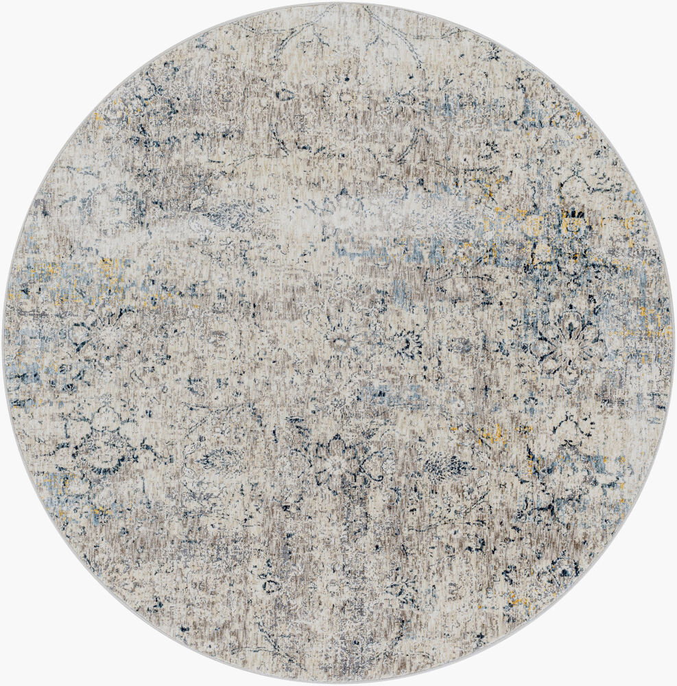Cardiff Machine Woven Rug, by Surya, 5'2.99" length x 5'2.99" width