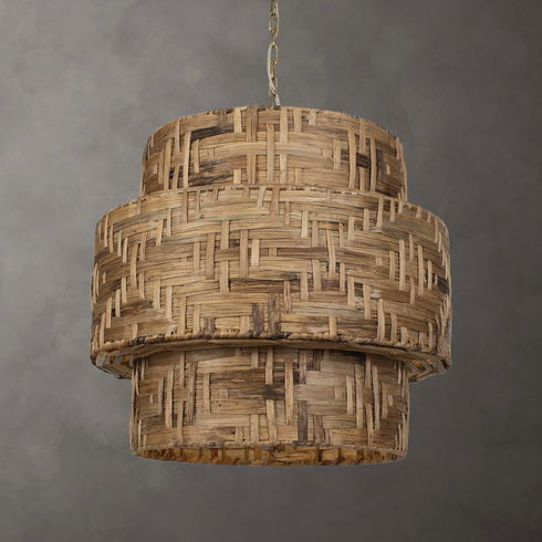 Water Hyacinth 4 Light Woven Pendant