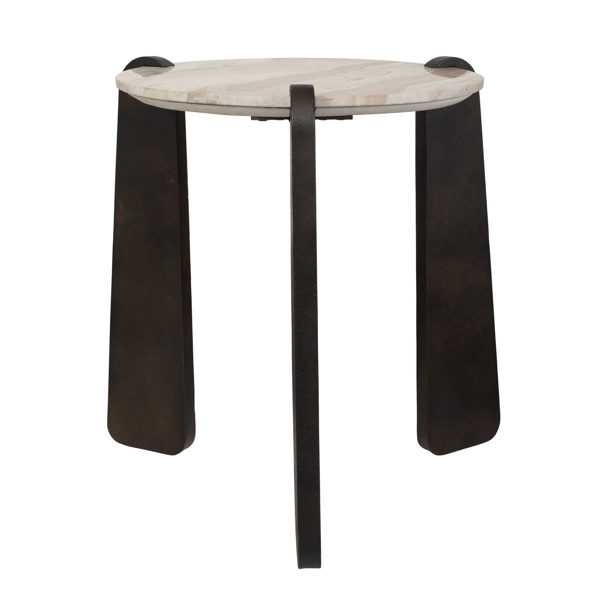 Talud Modern Marble Side Table, Furniture by Uttermost, 24" width x 24" height x 24" depth View 2