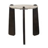 Talud Modern Marble Side Table, Furniture by Uttermost, 24" width x 24" height x 24" depth thumbnail 2