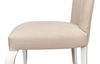 Sidechair, Cortina White W/ Linen Flax, Dining Chair by Sarreid, 23" length x 24" width x 39" height thumbnail 6