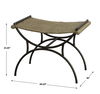 Playa Seagrass Small Bench, Furniture by Uttermost, 26.25" width x 21.25" height x 18" depth thumbnail 3
