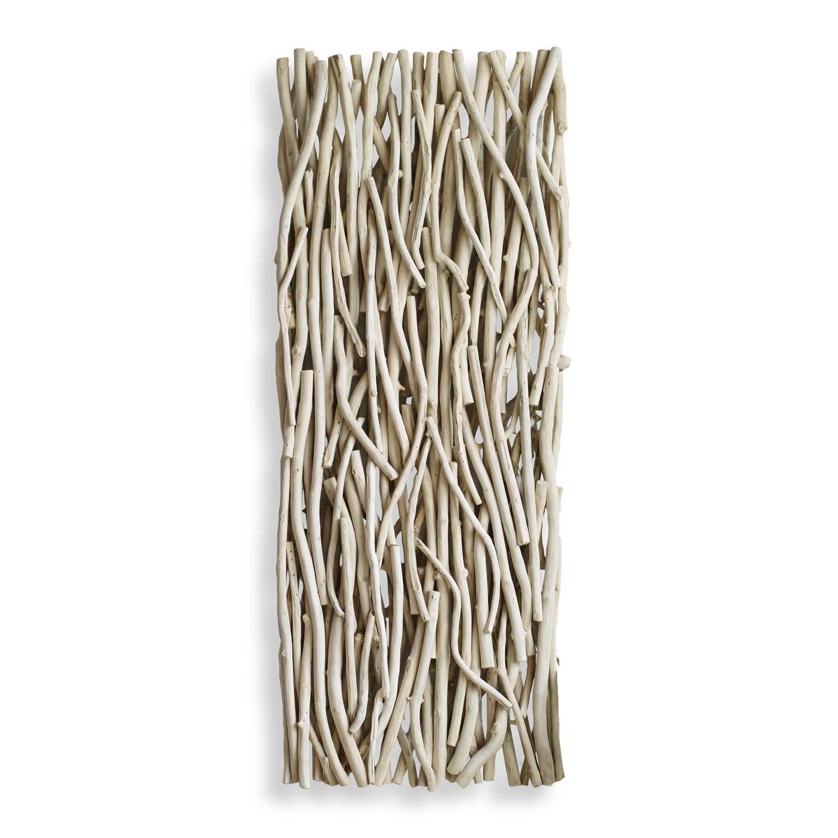 Gathered Teak Bleached Wood Wall Decor, Sculptural Wall Art by Uttermost, 19" width x 49" height x 3.5" depth View 1
