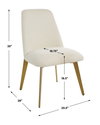 Vantage Off White Fabric Dining Chair, by Uttermost, 20.5" width x 35" height x 26" depth thumbnail 3