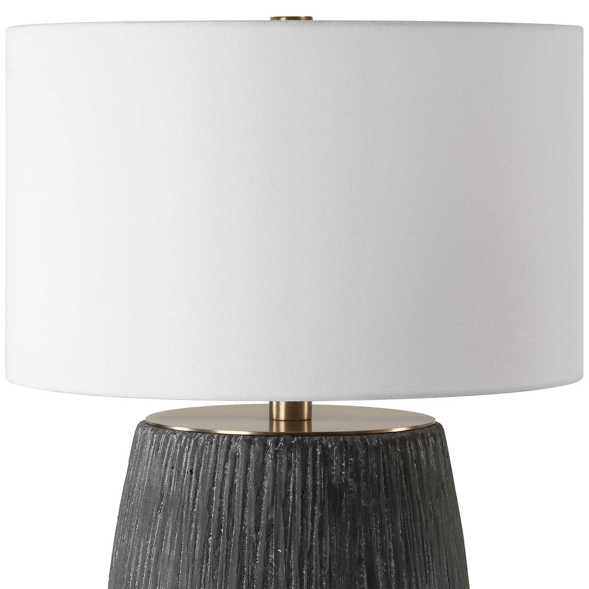 Americana Aged Black Table Lamp, by Uttermost, 20" width x 29" height x 20" depth View 6