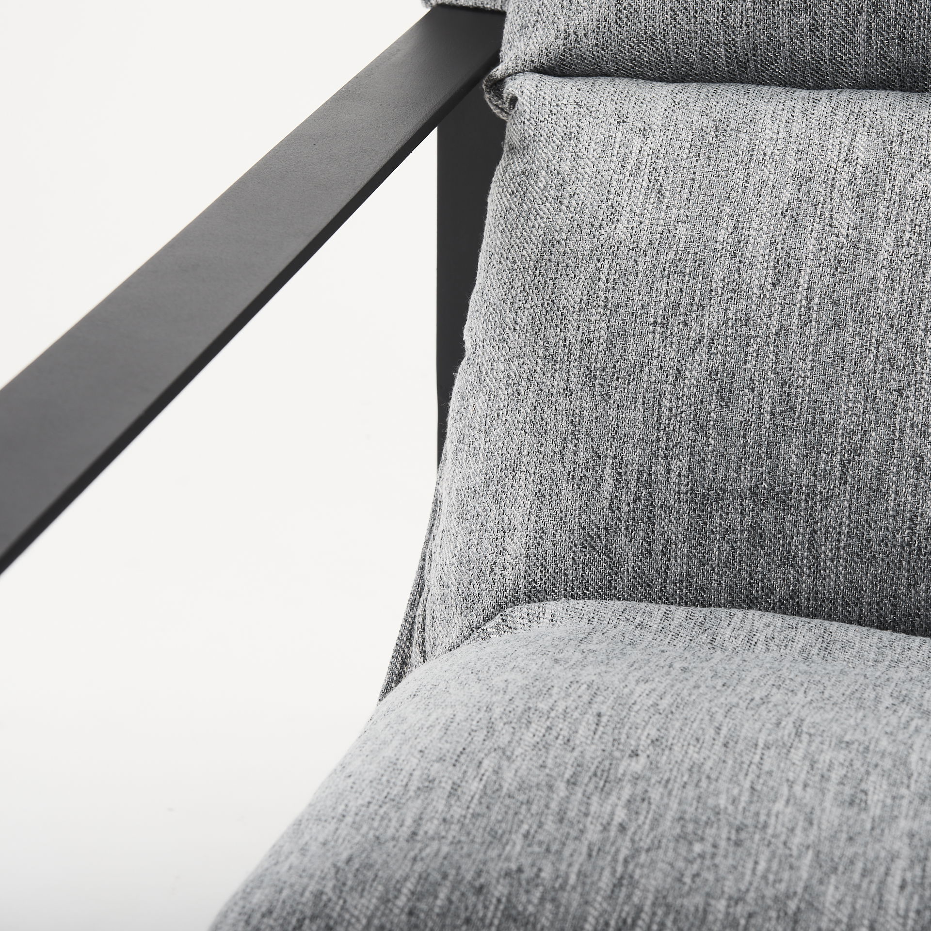 Guilia Castlerock Gray With Metal Frame Sling Accent Chair large image 