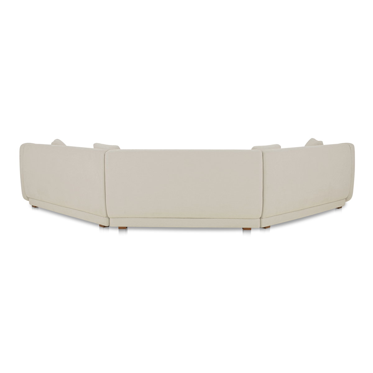 Fraser 3 Piece Modular Sectional With Wedge Slipper Off White, Sectional Sofa by Moe's Home, 159" width x 31.5" height x 34.29" depth View 3
