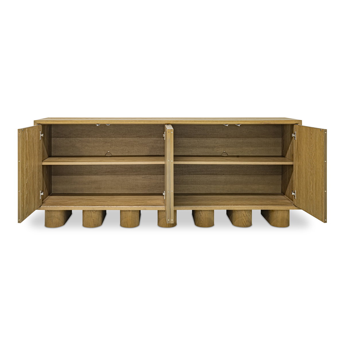 Marcelle Sideboard White, Cabinets & Sideboard by Moe's Home, 80" width x 32.63" height x 17.75" depth View 4