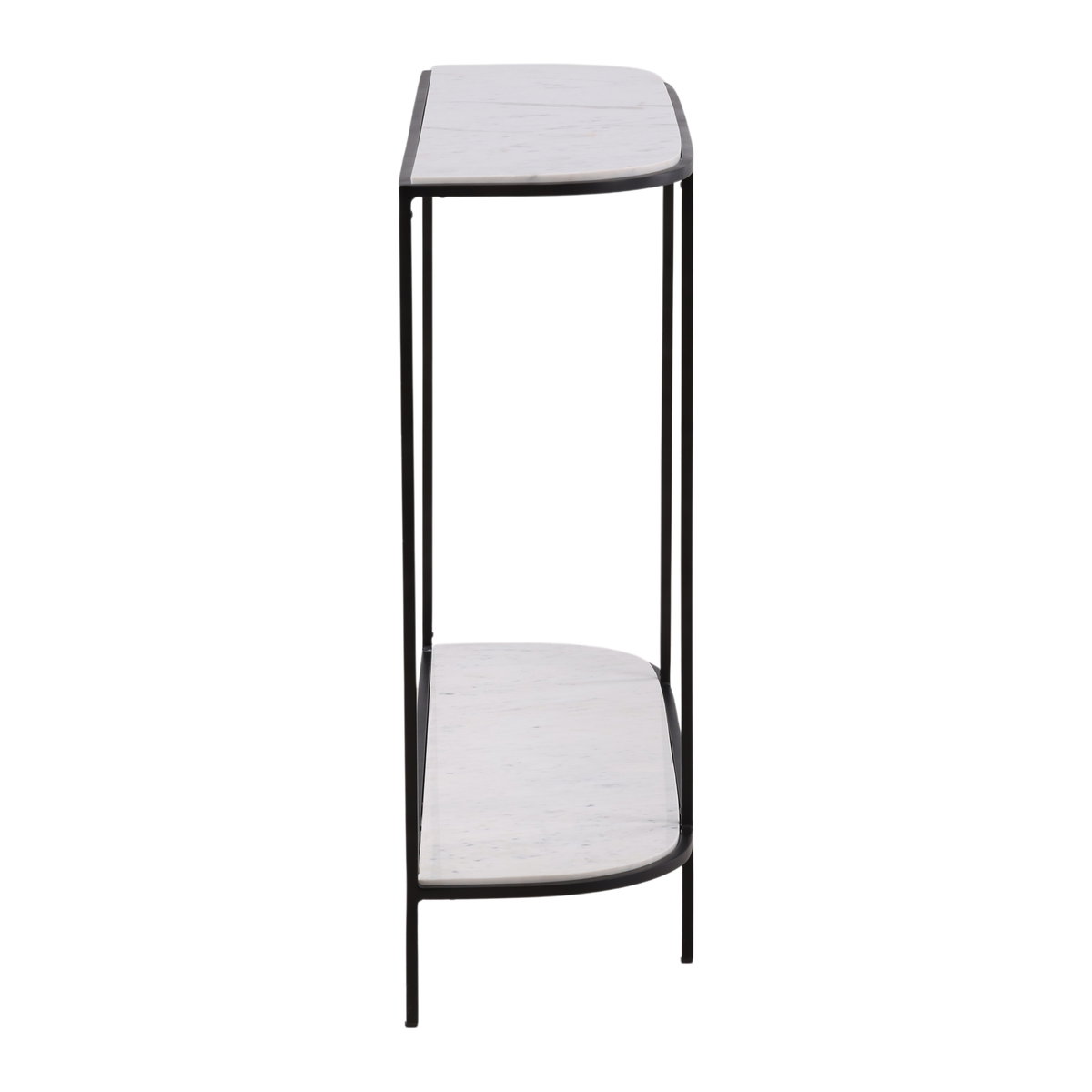 Brian Console Table White, by Dovetail, 43" width x 31.6" height x 11.5" depth View 3