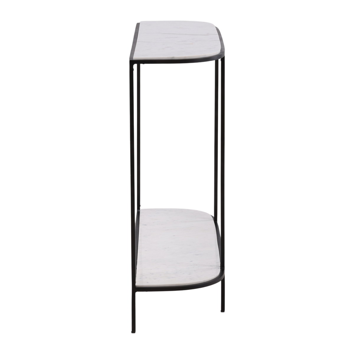 Brian Console Table White, by Dovetail, 43" width x 31.7" height x 11.4" depth View 3