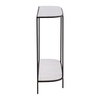 Brian Console Table White, by Dovetail, 43" width x 31.7" height x 11.4" depth thumbnail 3