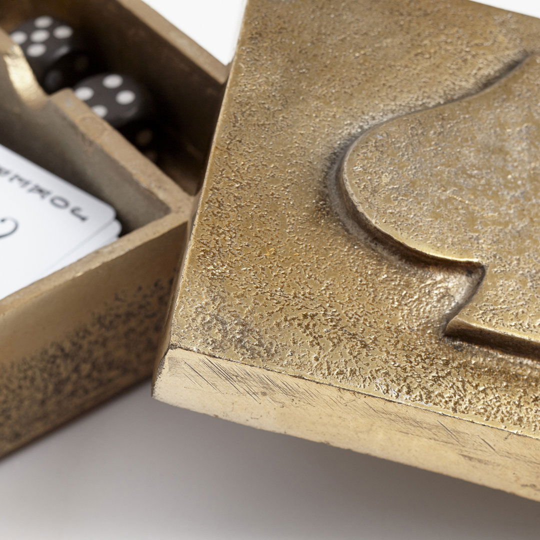 Spades Decorative Box, Decorative Object by Cyan Design, 4.5" width x 2" height x 4.5" depth View 5
