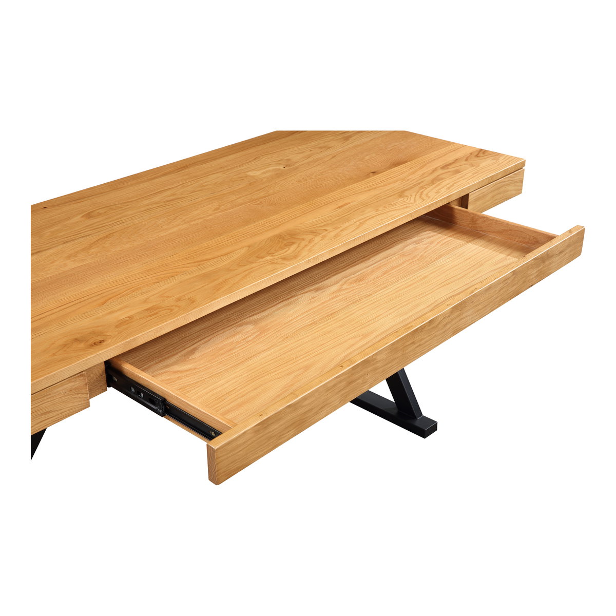 Profecto Desk Natural Oak, by Moe's Home, 63" width x 29.5" height x 26" depth View 4