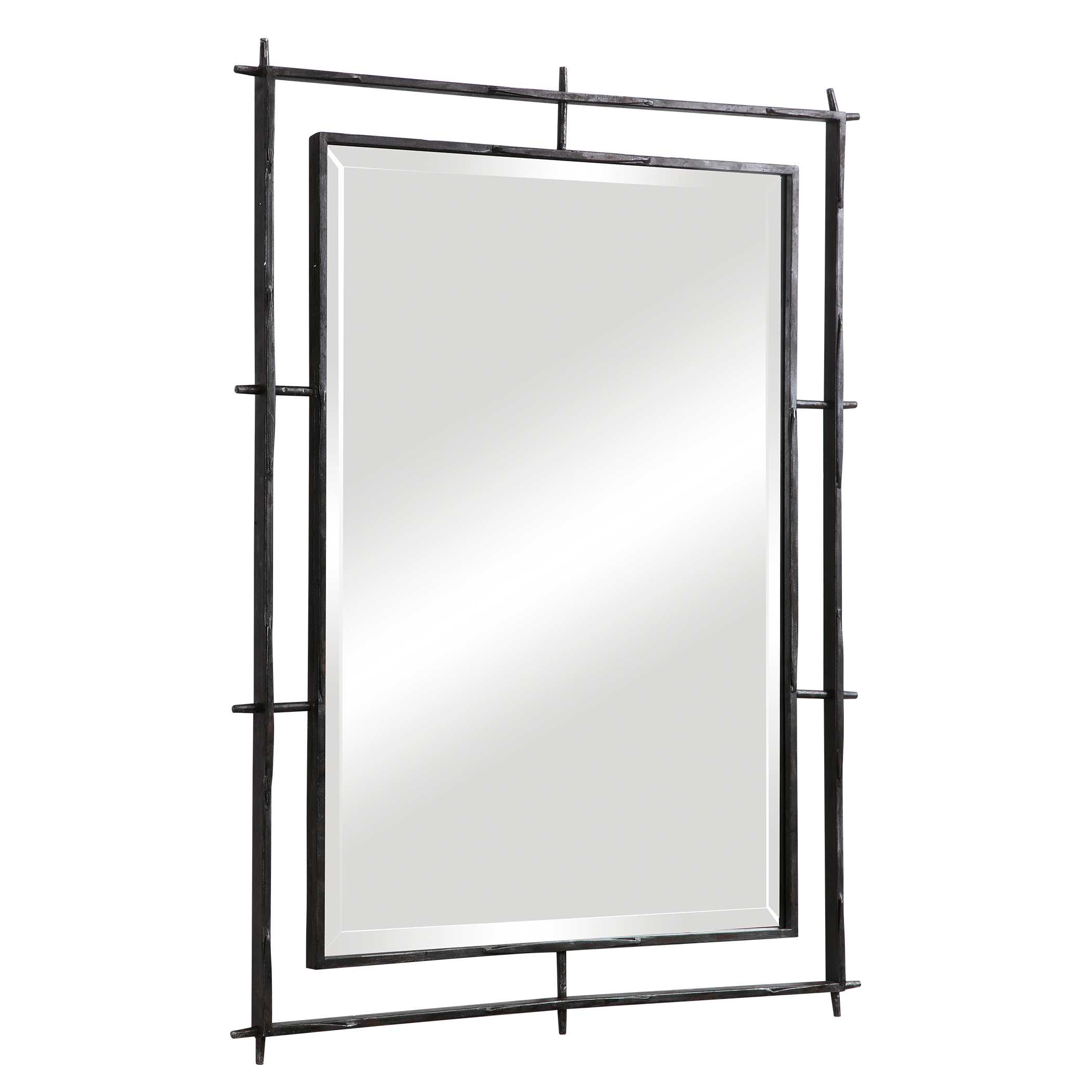 Ironworks Industrial Mirror, by Uttermost, 30.25" width x 40.15" height x 1.15" depth View 5