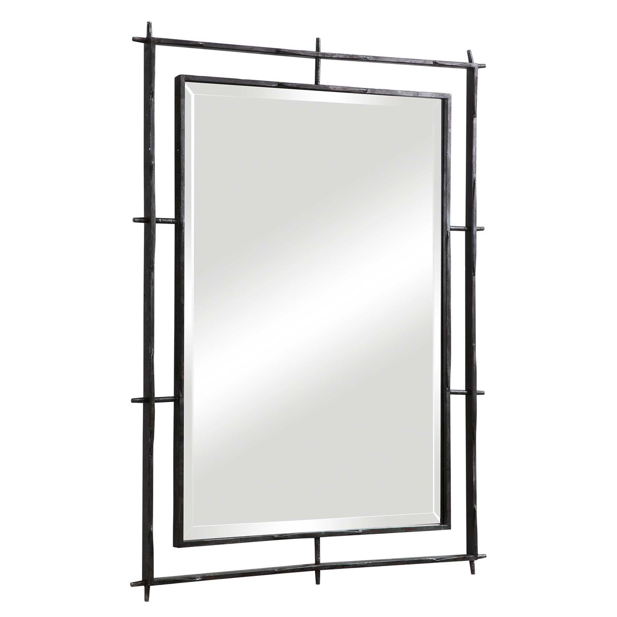 Ironworks Industrial Mirror, by Uttermost, 30.25" width x 40.15" height x 1.15" depth View 5