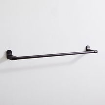 Online Designer Bathroom Mid-Century Contour Bath Hardware, Towel Bar, 24", Dark Bronze