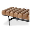 Harrison Bench Tan, Benche by Moe's Home, 54.75" width x 17.25" height x 20" depth thumbnail 4