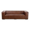 Castle Sofa Dark Brown, Sofas & Sectional by Moe's Home, 95" width x 27.5" height x 39" depth thumbnail 1