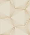 Honeycomb Sand & Gold Peel & Stick Wallpaper, by York Wall, 20' length x 1'8.5" width x 0.02" depth thumbnail