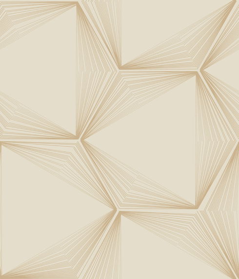 Honeycomb Sand & Gold Peel & Stick Wallpaper