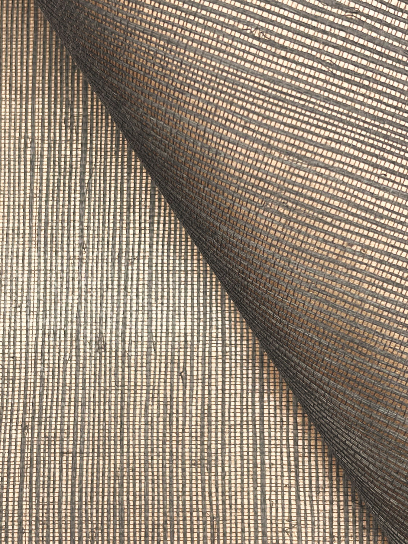 Maguey Sisal Graphite Wallpaper large image 